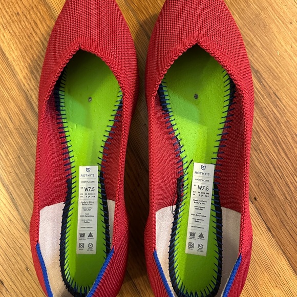 Red Rothy's “The Point I” Flats - Picture 2 of 3